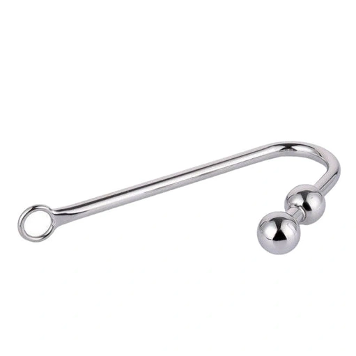 4417 Steel Pleasurable Hook Stainless Two Anal Balls 1022